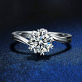 1 Carat 925 Sterling Silver Moissanite Ring