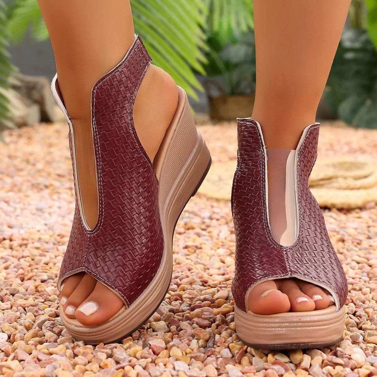 Open Toe Wedge Sandals