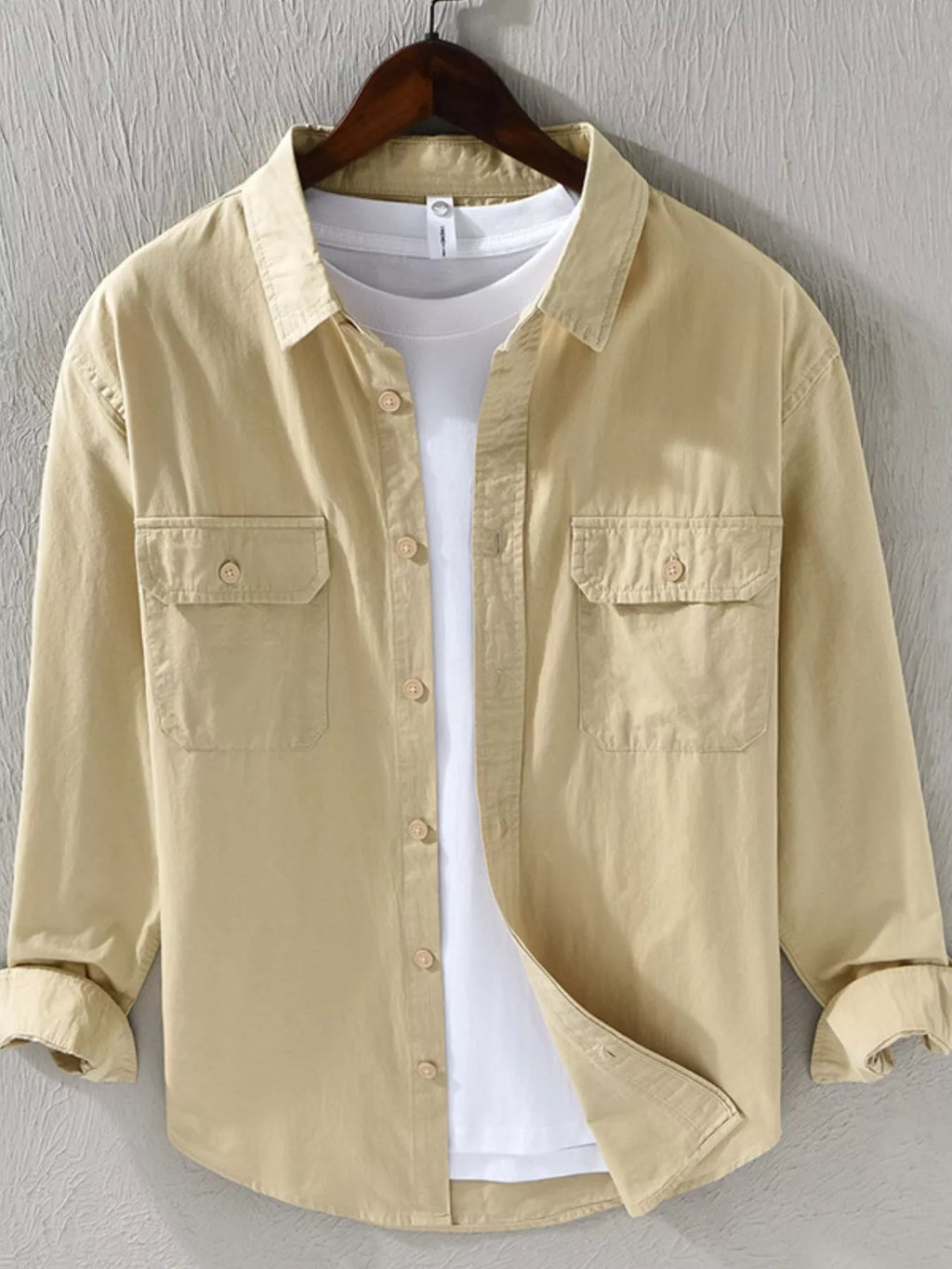Men's Plus Size Casual Button Up Shirt