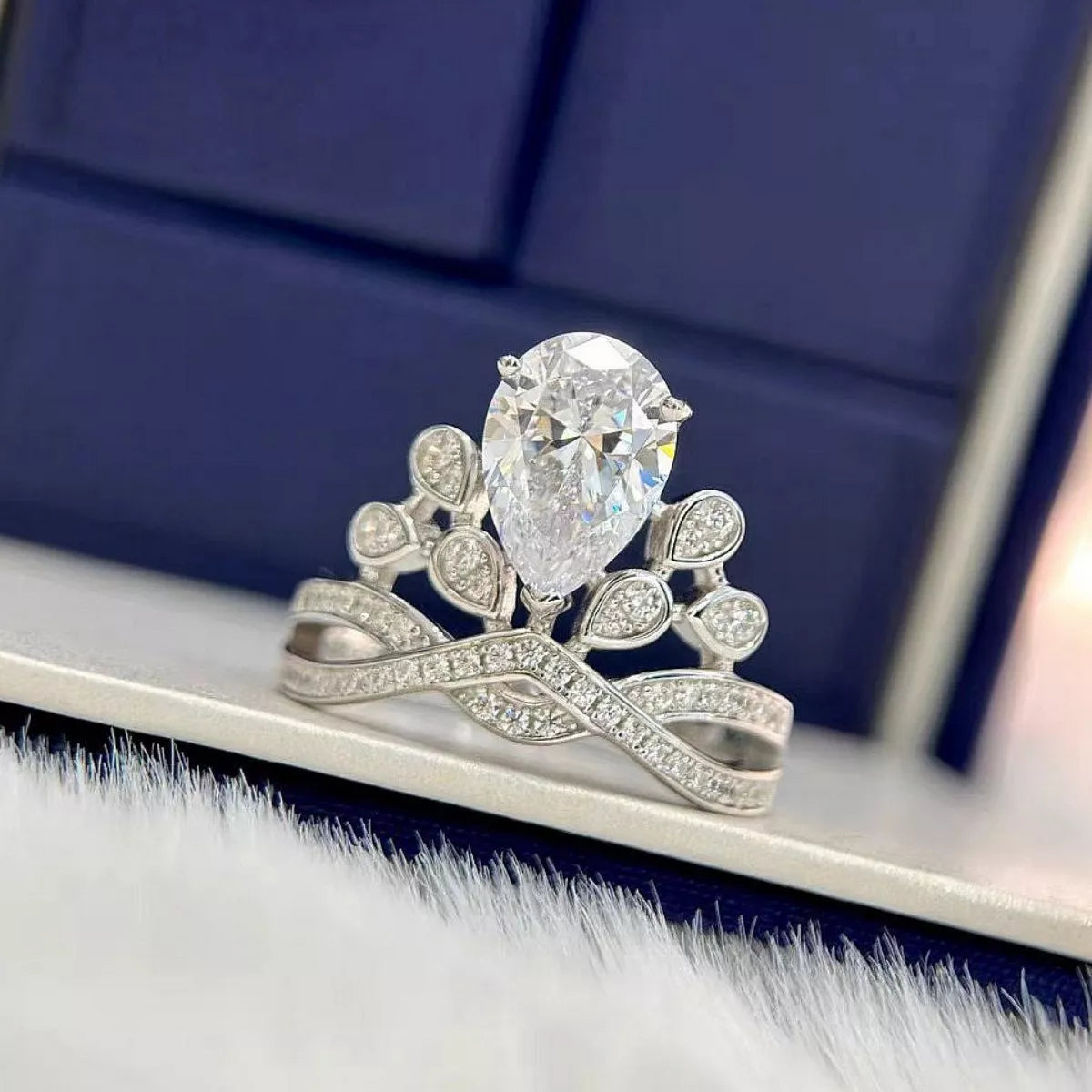 2 Carat Moissanite 925 Sterling Silver Ring
