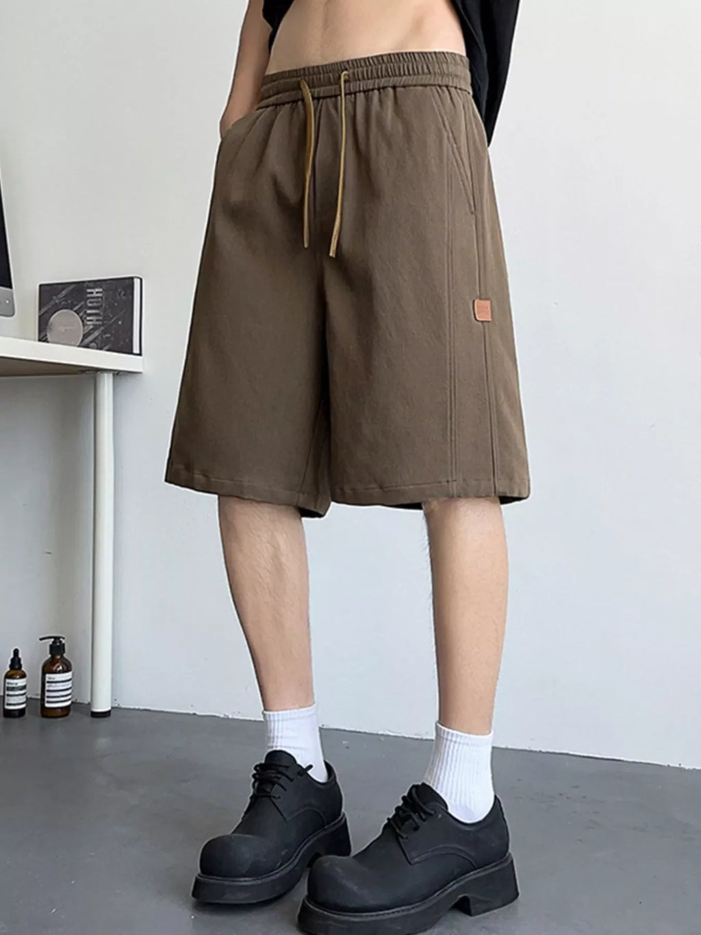 Men's Plus Size Casual Drawstring Shorts