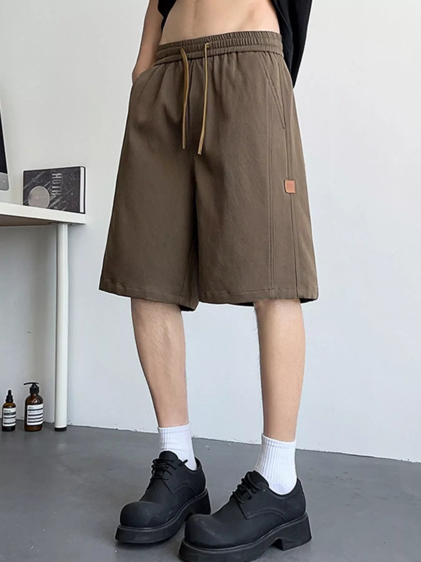 Men's Plus Size Casual Drawstring Shorts