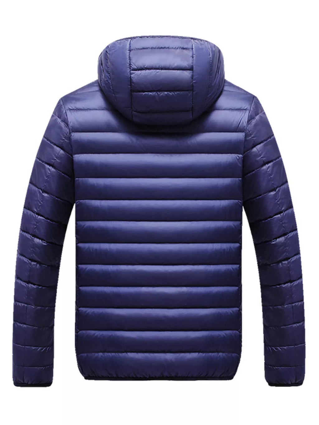 Men's Plus Size Lightweight Hooded Puffer Jacket