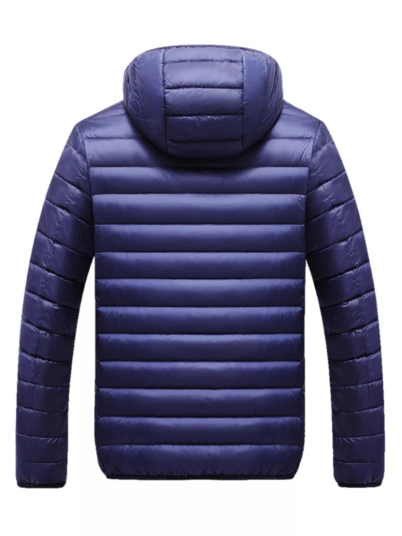 Men's Plus Size Lightweight Hooded Puffer Jacket