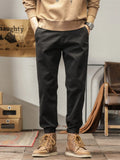 Men's Plus Size Casual Style Slim Fit Ankle Banded Pants