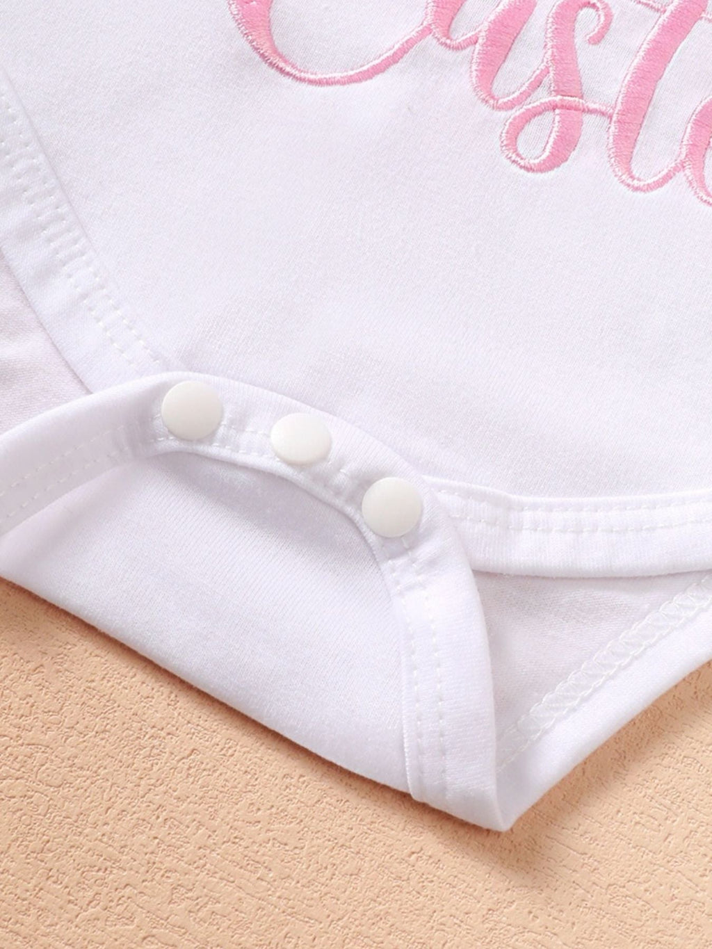 Children's Ruffled Trim Bodysuit and Skirt Set with Headband