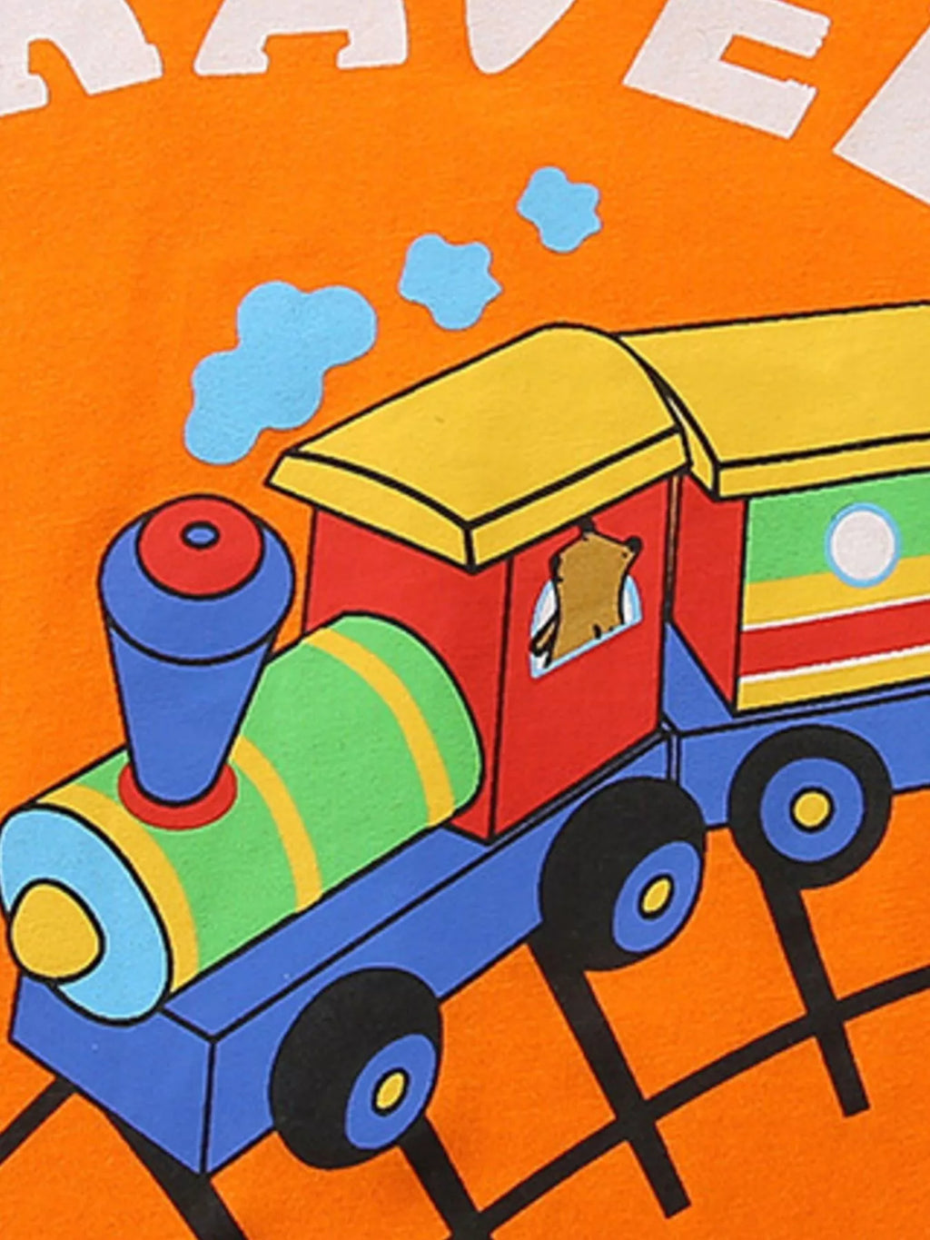 Children's Love Travel Train Print Casual Set