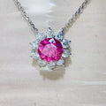 5 Carat Moissanite 925 Sterling Silver Pendant Necklace
