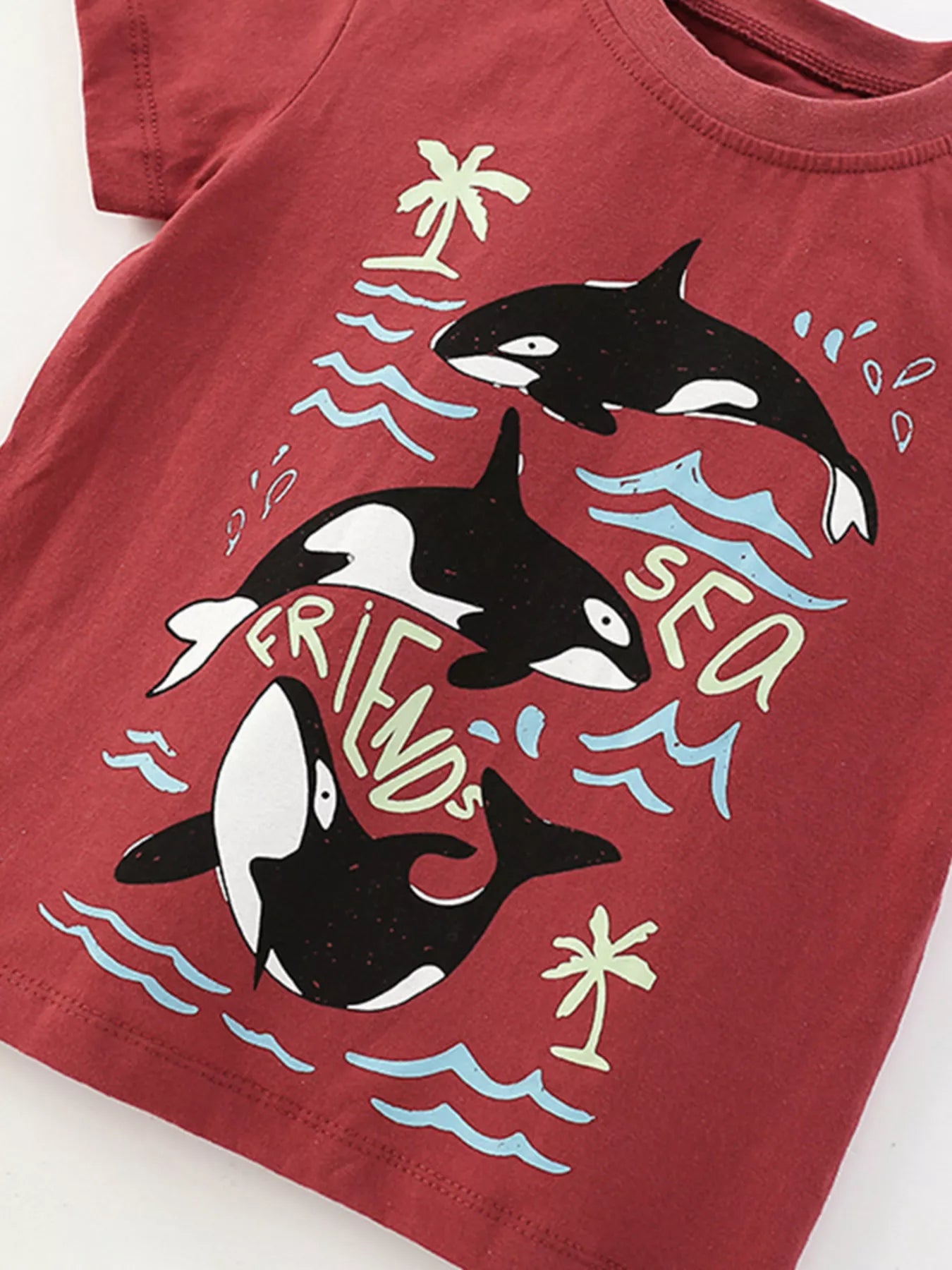 Children's Ocean Friends Graphic Tee & Cargo Shorts Set