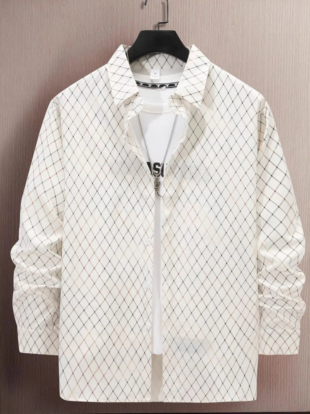 Men's Full Size Button Up Long Sleeve Shirt Plus Size