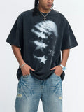 Men's Star Round Neck T-Shirt