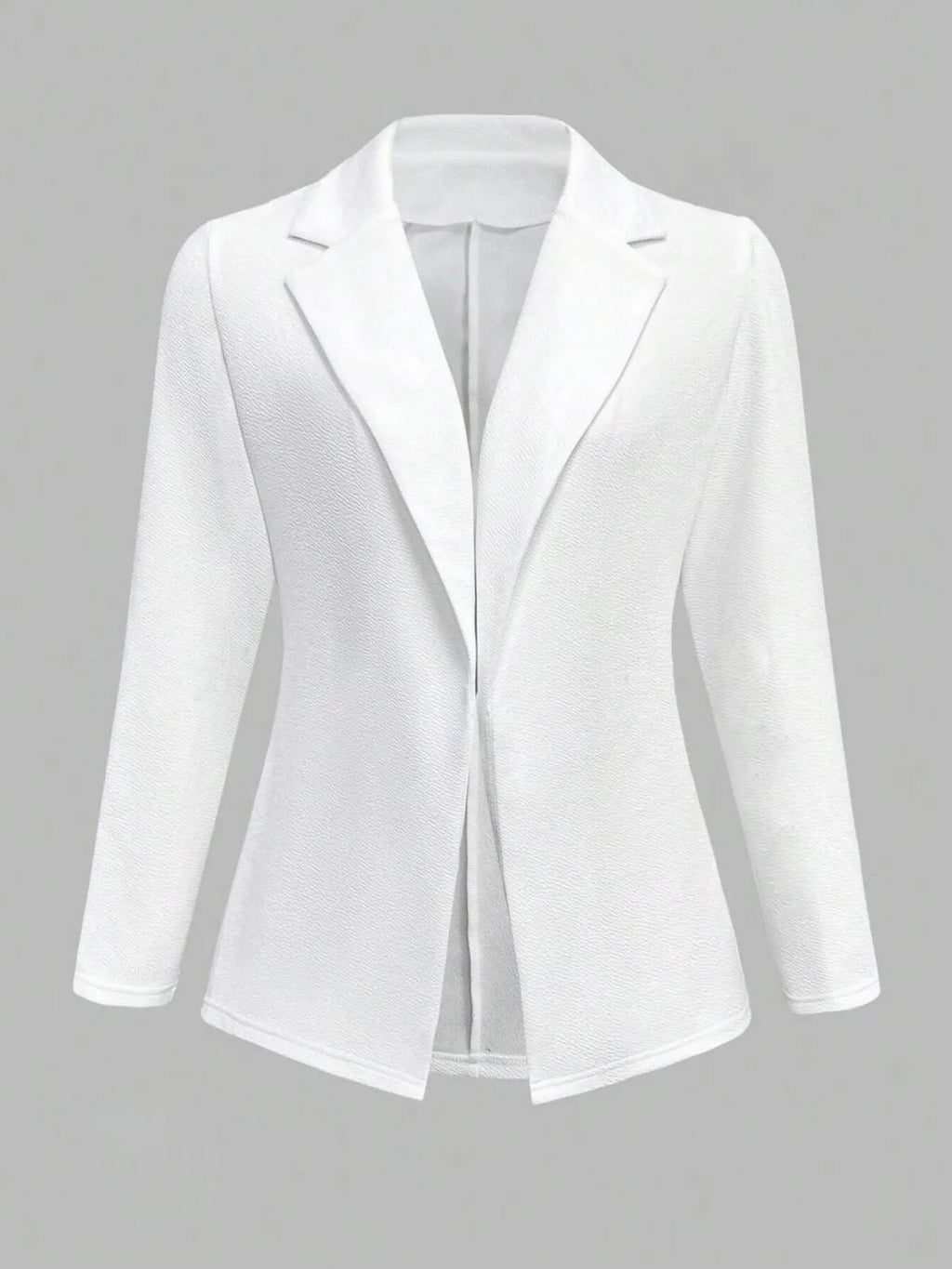 Lapel Collar Open Front Blazer