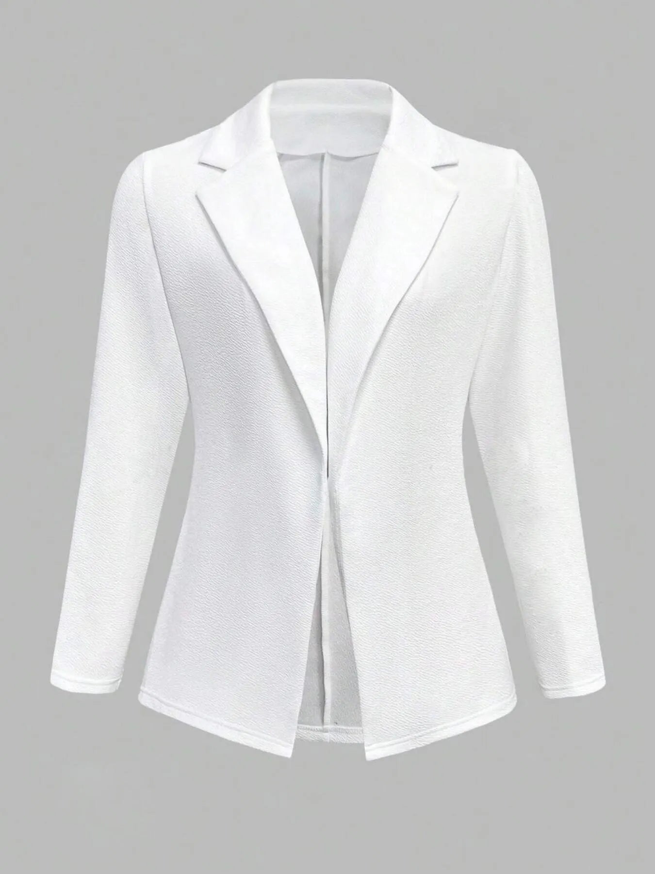 Lapel Collar Open Front Blazer