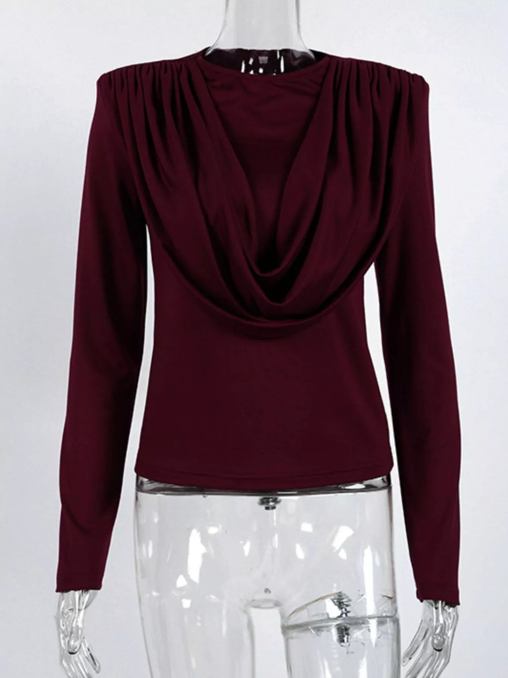 Ruched Long Sleeve T-Shirt