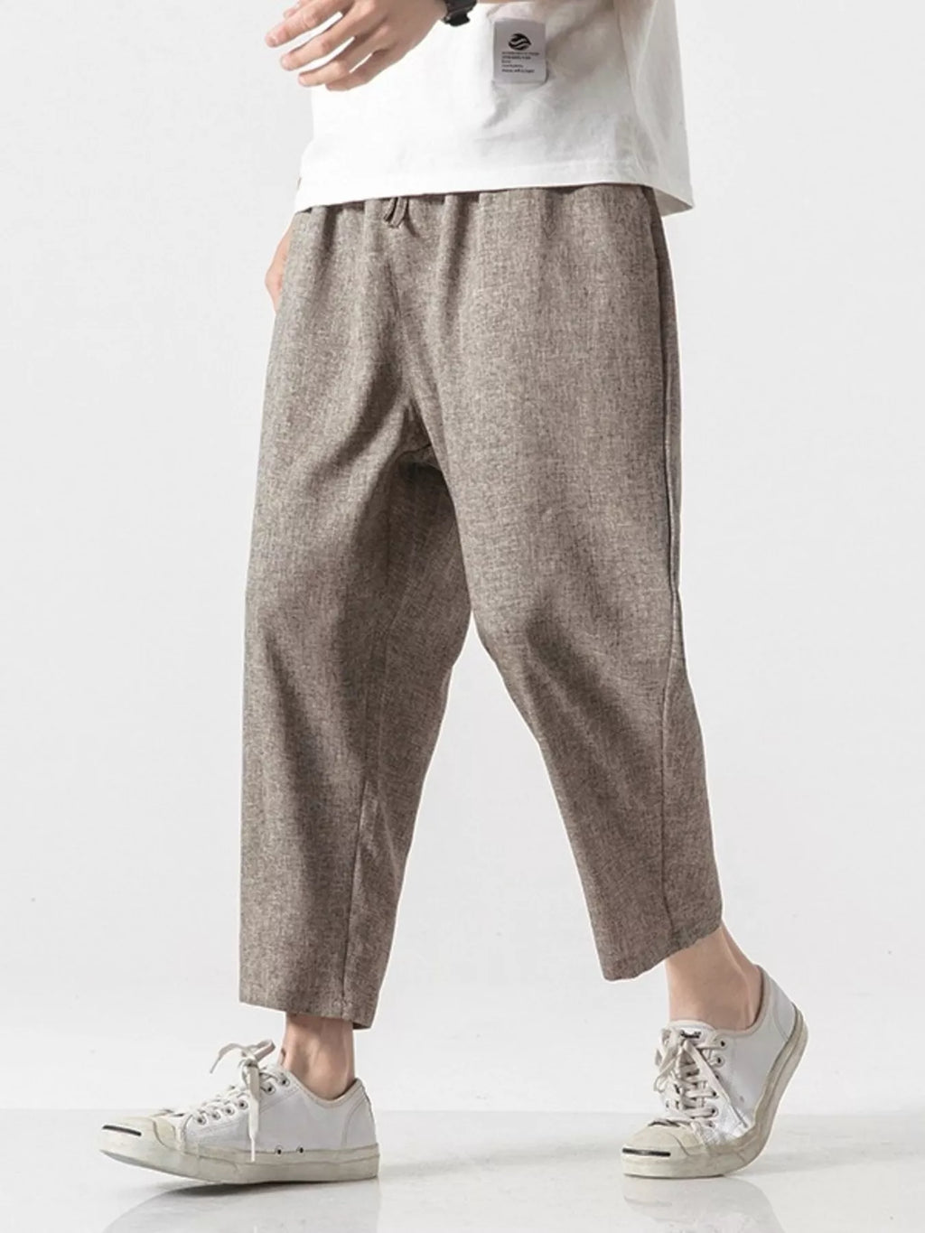 Men's Plus Size Casual Cropped Pants
