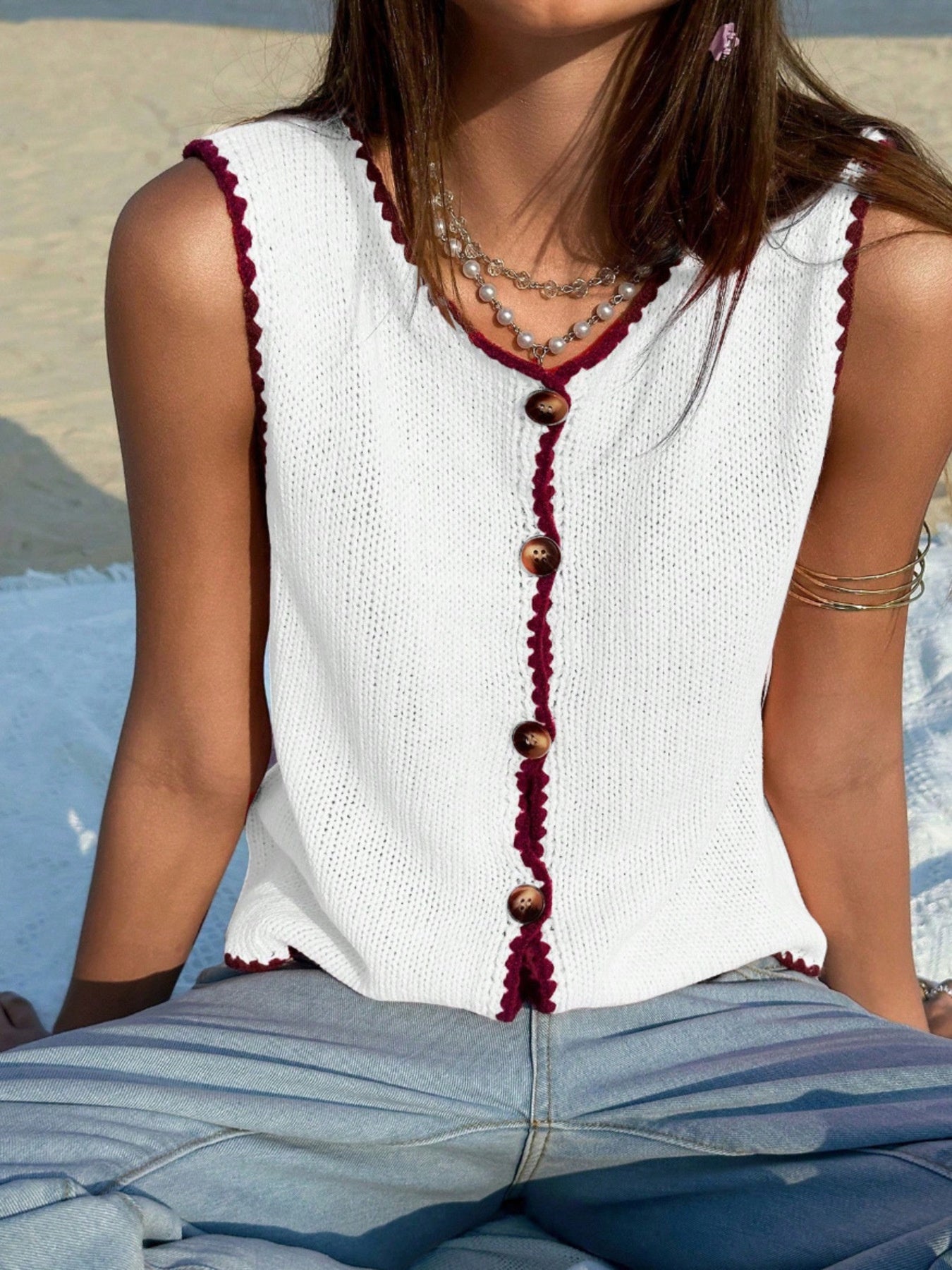 Button-Down Sweater Vest