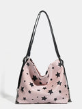 Star Print Chain Shoulder Bag