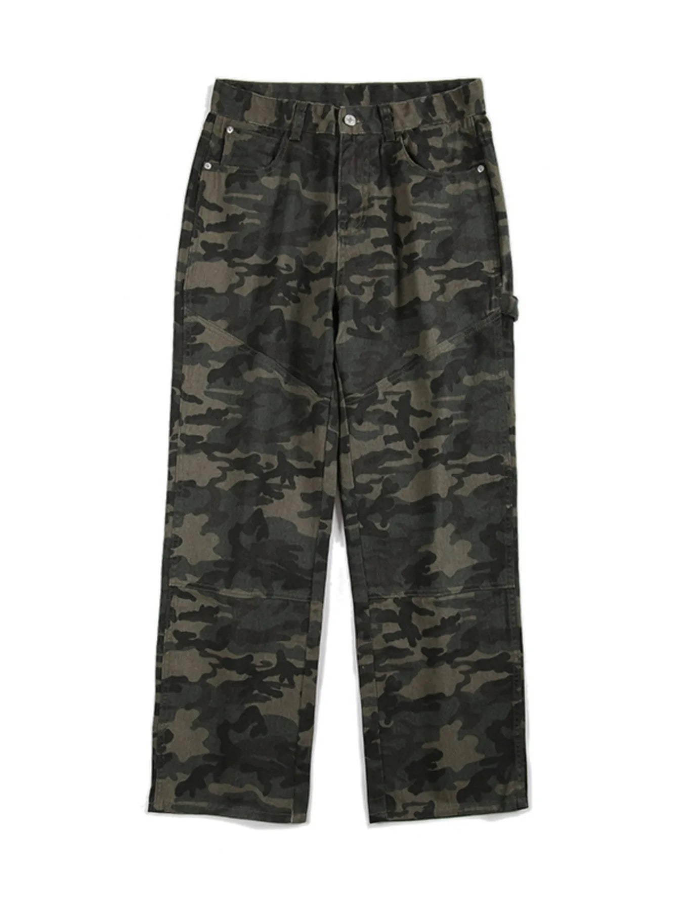 Men's Full Size Camouflage Loose Fit Jeans Plus Wize