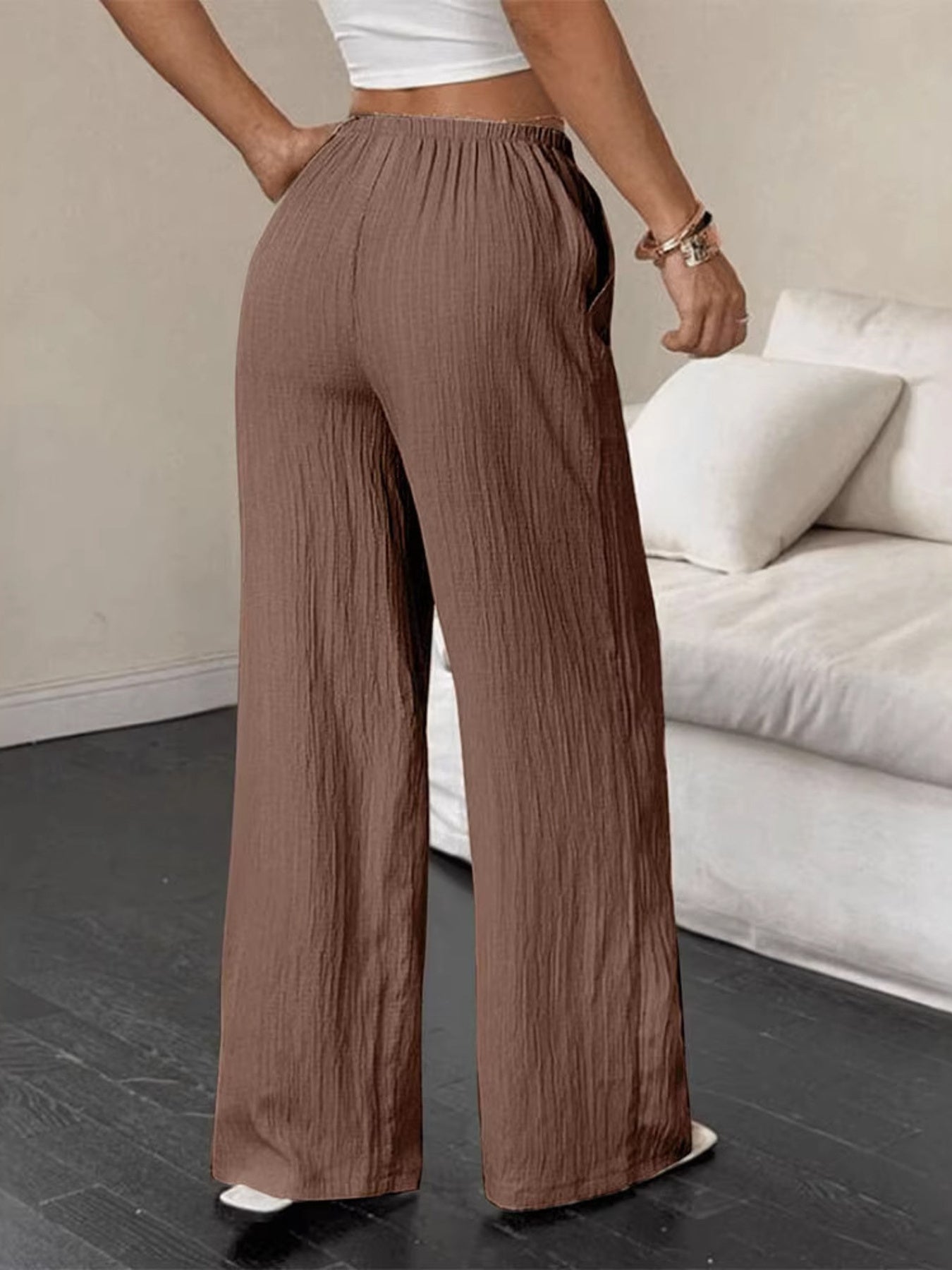 Tied Wide Leg Pants