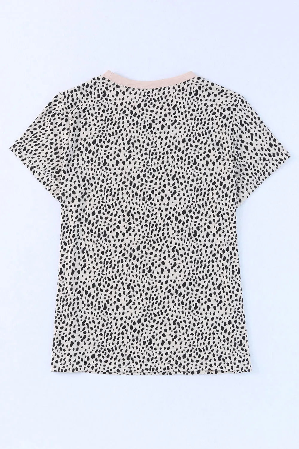 MAMA Animal Print Round Neck Short Sleeve T-Shirt