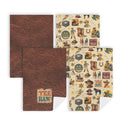 Baha Ranch Vintage Cowboy Set of 4 Kitchen Dish Towels Made in America