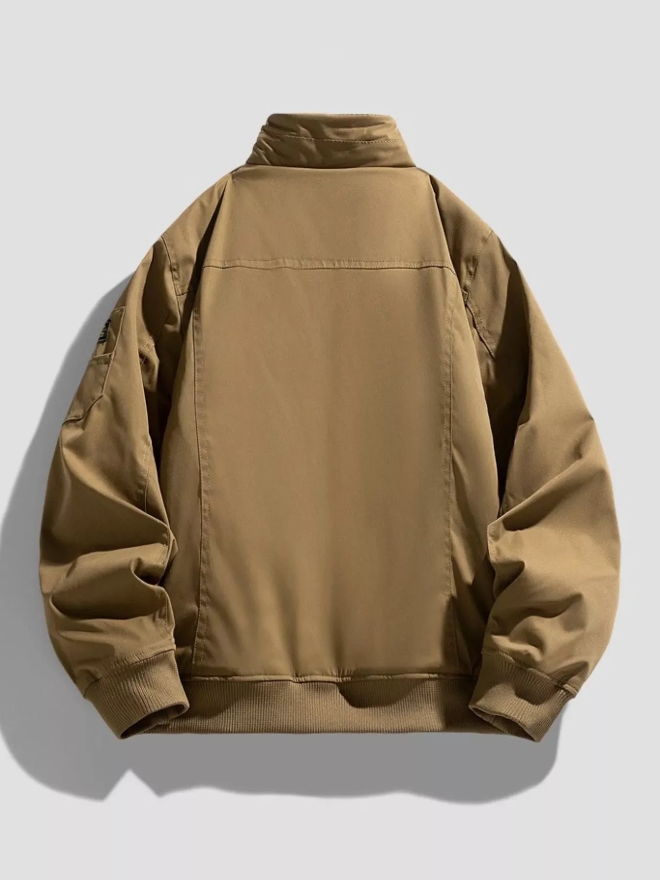 Men's Plus Size Zip Up Long Sleeve Jacket