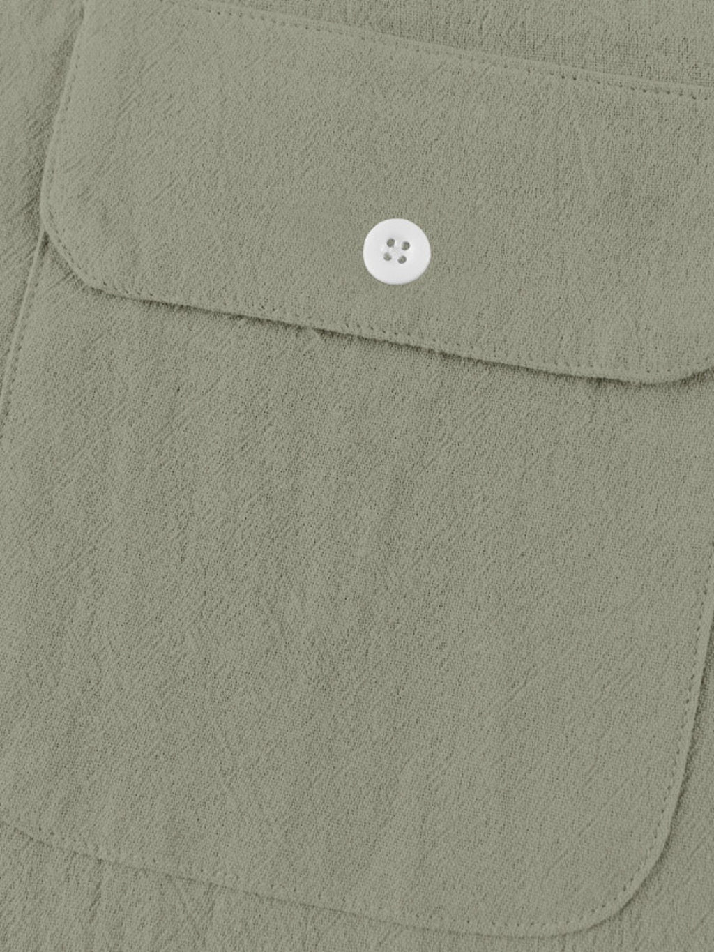 Men's Full Size Button Detail Short Sleeve Shirt Plus Size