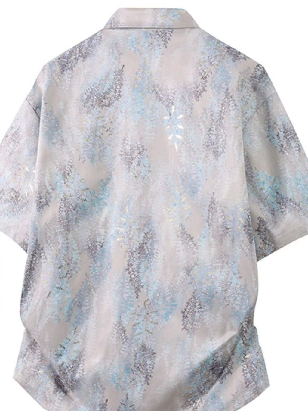 Men's Plus Size Tropical Print Short Sleeve Casual Shirt