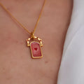 18K Gold-Plated Titanium Steel Pendant Necklace
