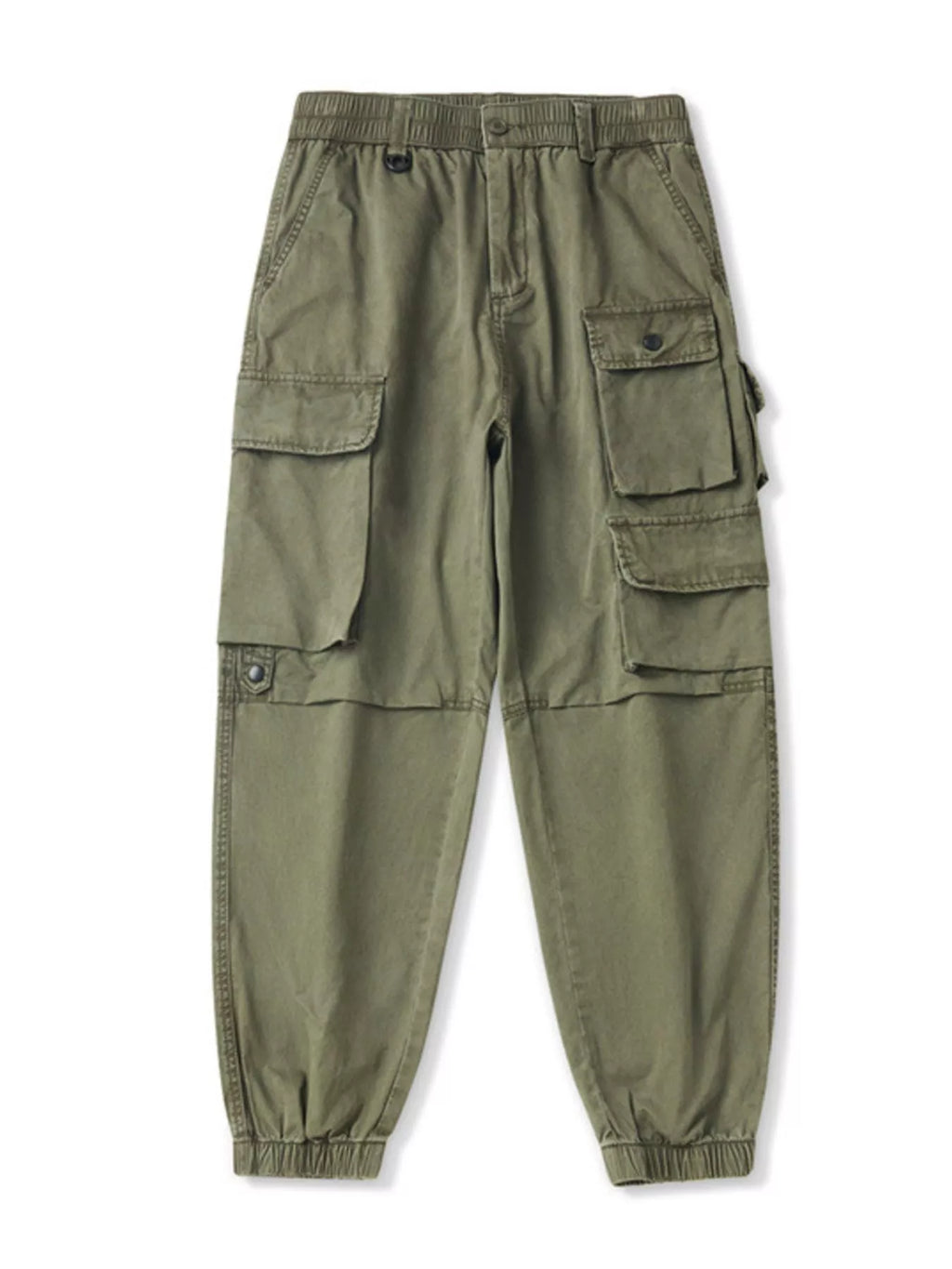 Men's Plus Size Relaxed Fit Multi-Pocket Cargo Pants