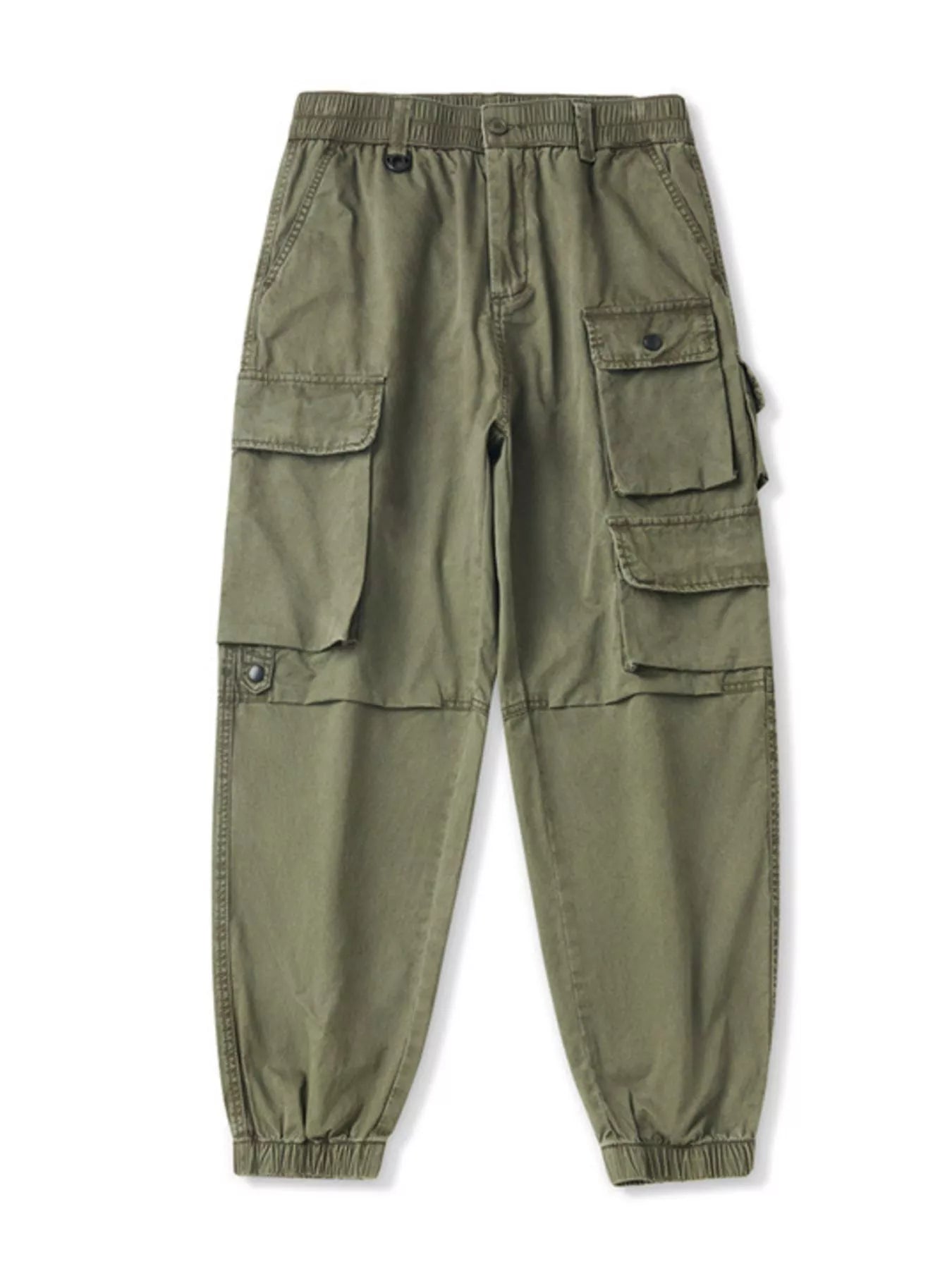 Men's Plus Size Relaxed Fit Multi-Pocket Cargo Pants
