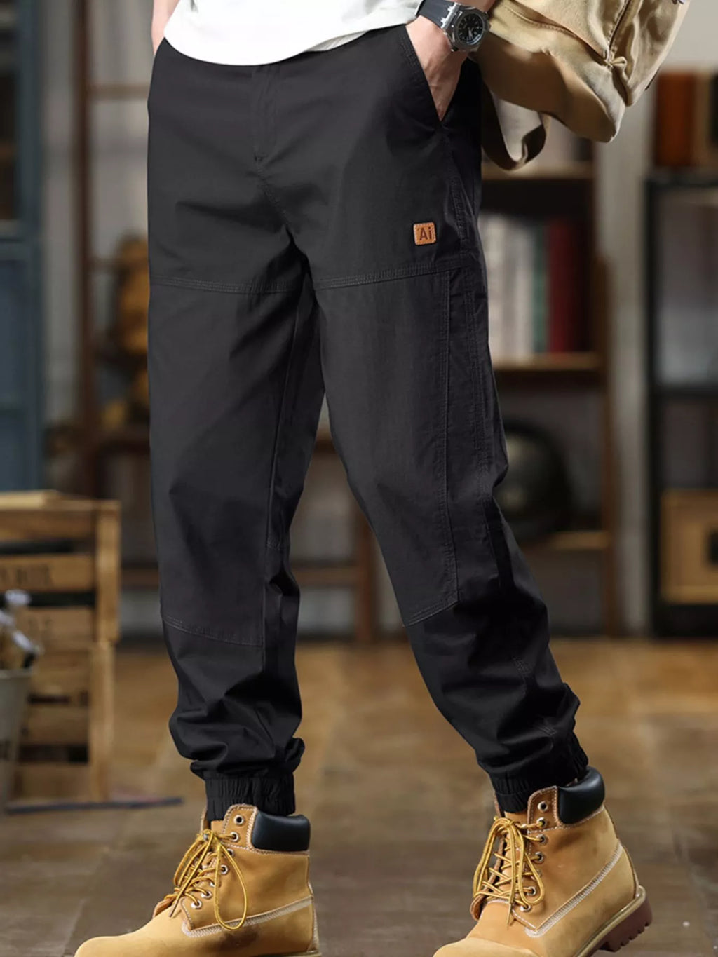 Men's Full Size Wide Leg Pants Plus Size