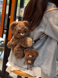 Plush Teddy Bear Backpack Bag