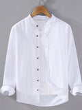 Men's Plus Size Button Up Long Sleeve Shirt
