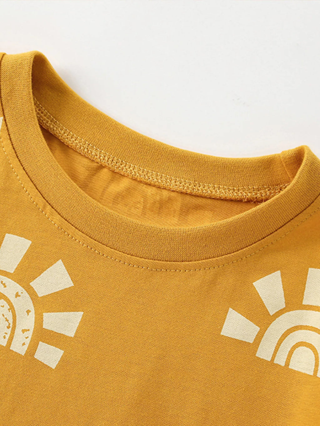 Children's Sunshine Print Short Sleeve Tee and Shorts Set