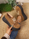 Lace  Up Platform Loafers