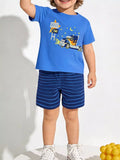 Children's Truck Graphic Tee and Shorts Set