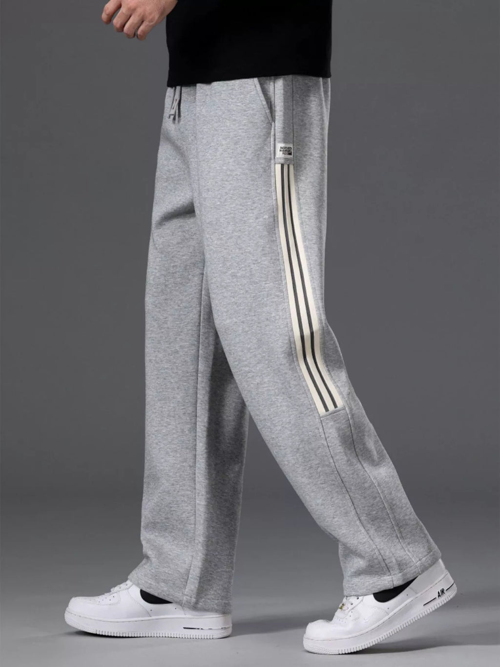 Men's Casual Striped Wide Leg Pants