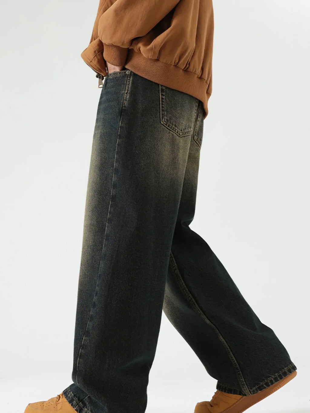 Men's Wide Leg Baggy Jeans