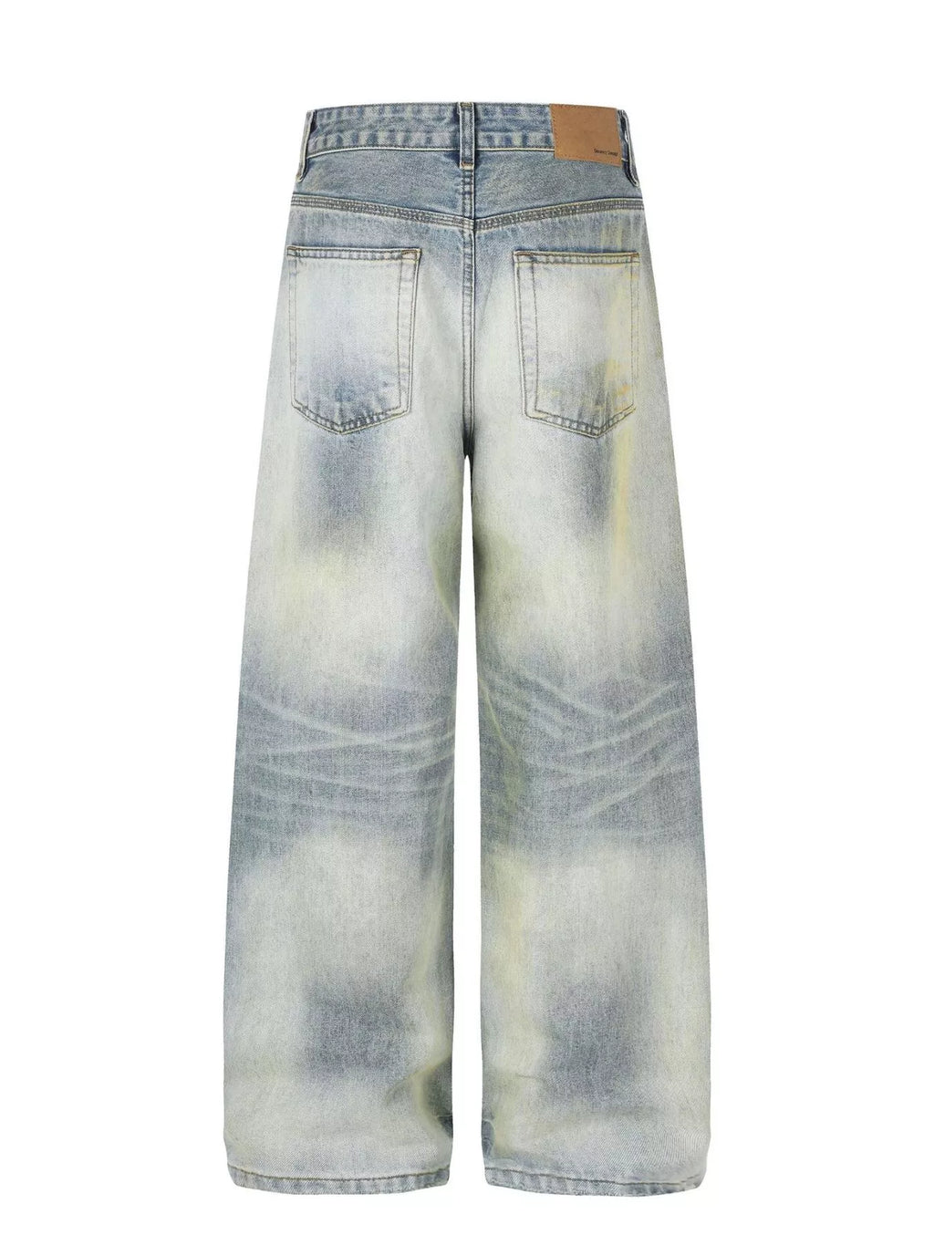 Men's Vintage Wash Wide Leg Jeans