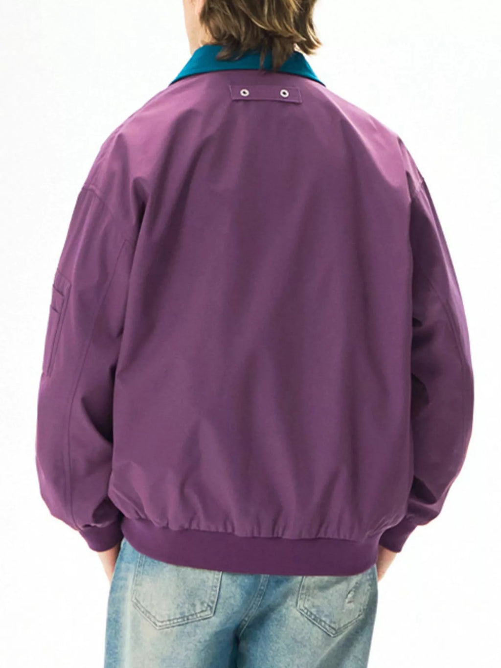 Men's Plus Size Zip Up Casual Bomber Jacket