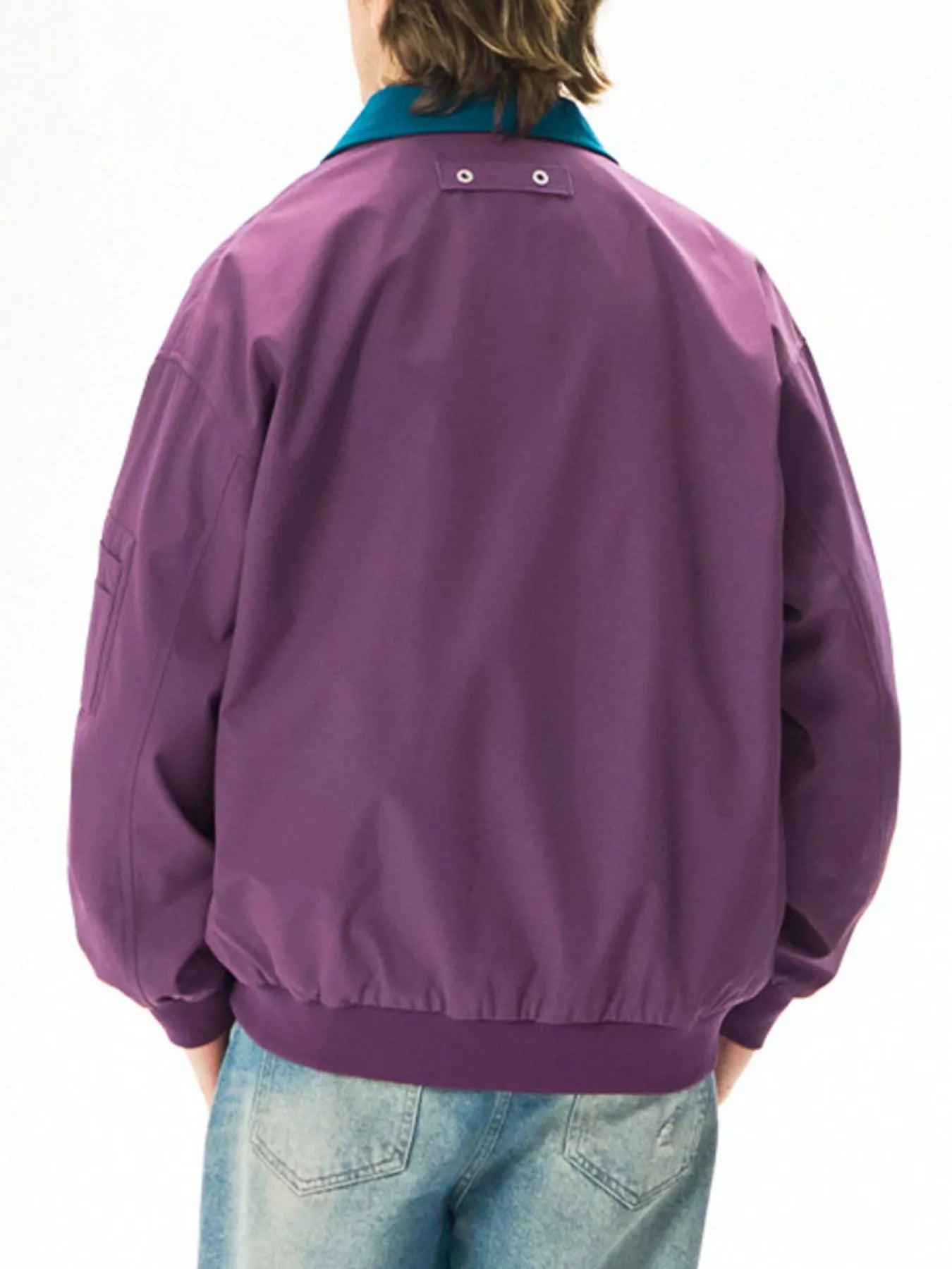 Men's Plus Size Zip Up Casual Bomber Jacket