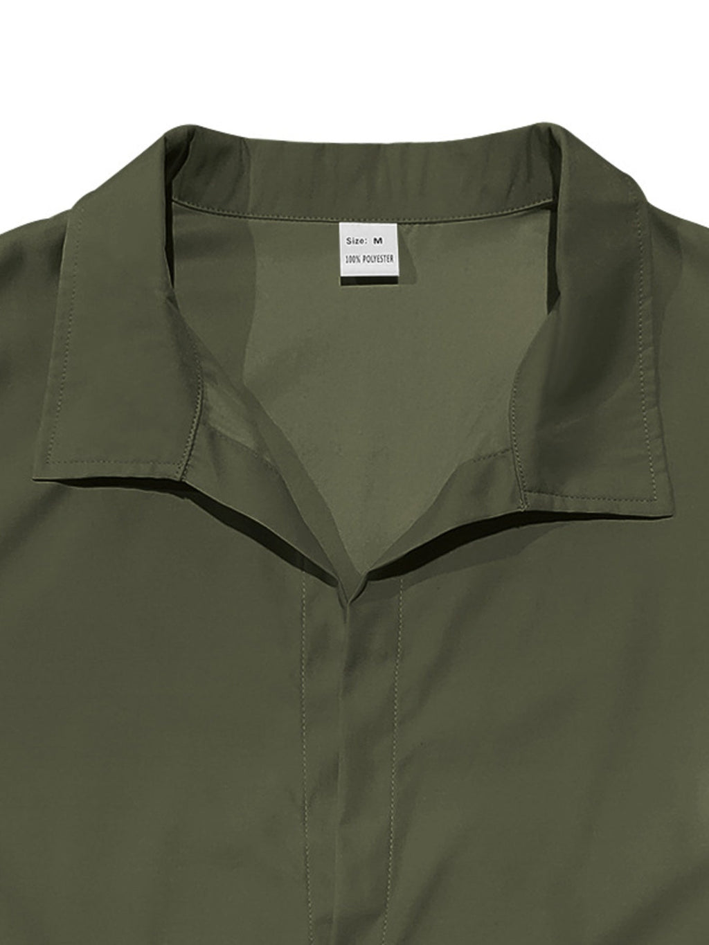 Men's Full Size Casual Button-Up Shirt Plus Size