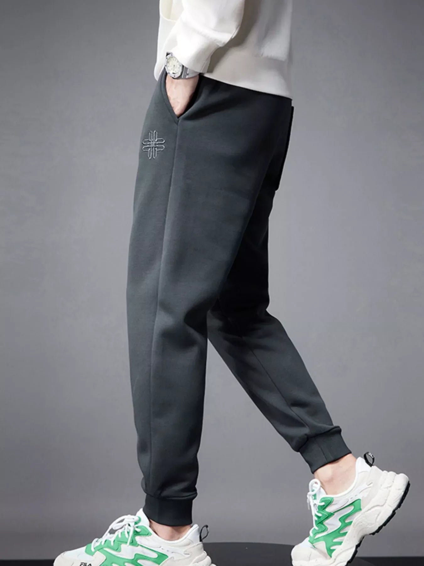 Men's Drawstring Joggers with Pockets