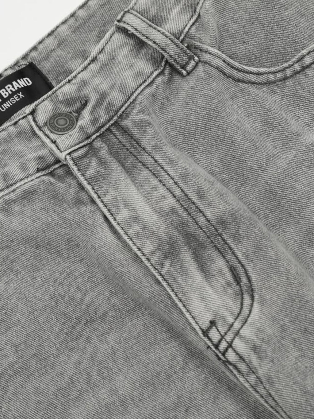 Men's High-Rise Wide Leg Washed Jeans