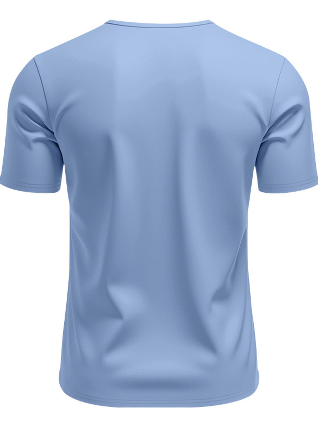 Men's Full Size Casual V-Neck Short Sleeve T-Shirt Plus Size