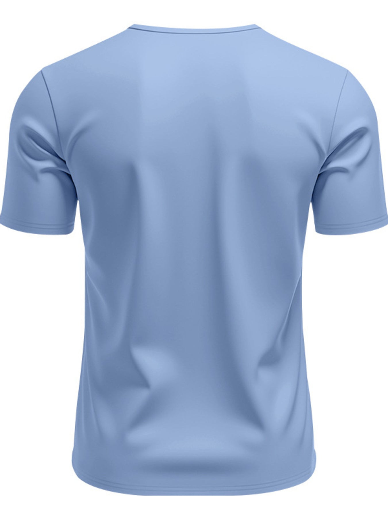 Men's Full Size Casual V-Neck Short Sleeve T-Shirt Plus Size