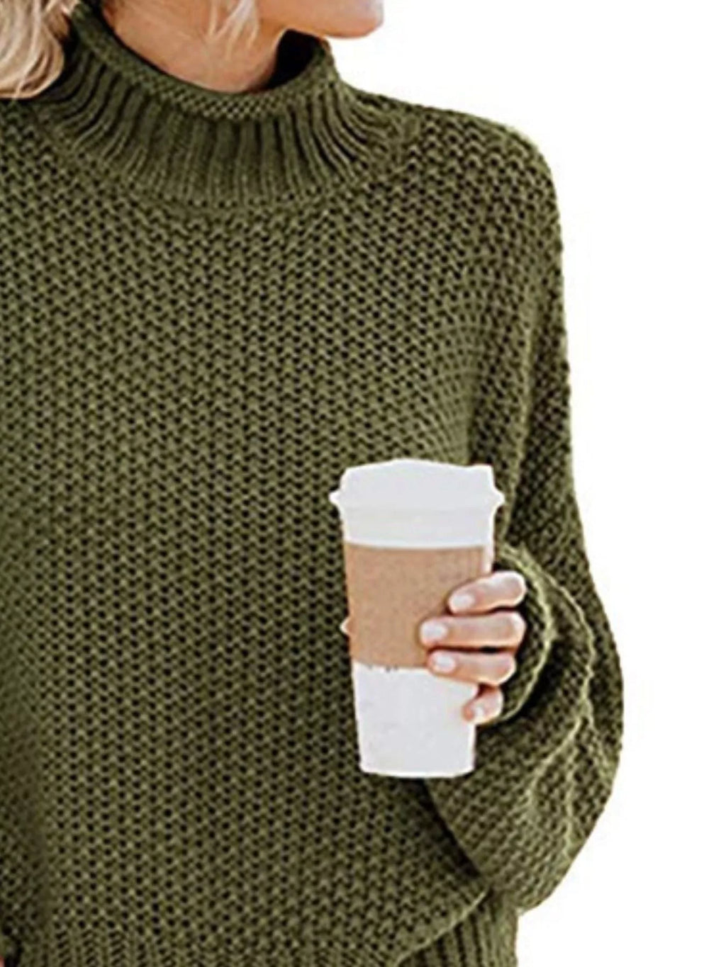 Chunky Knit Turtleneck Sweater