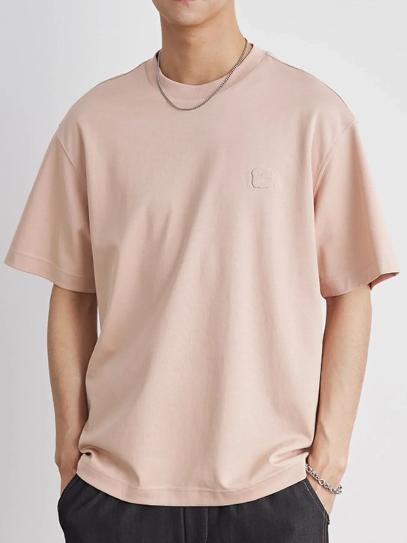 Men's Plus Size Round Neck Short Sleeve T-Shirt