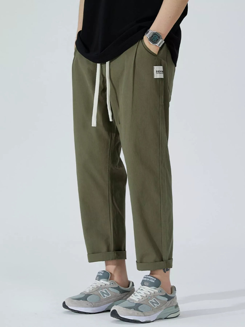 Men's Full Size Wide Leg Pants Plus Size